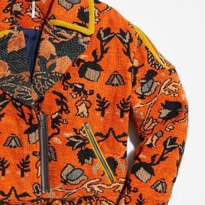 Free People Mosaic Boxy Moto Jacket (rare!)